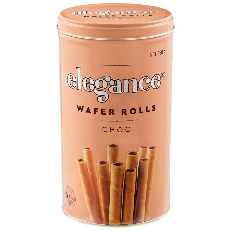 Choc Wafer Rolls 350g