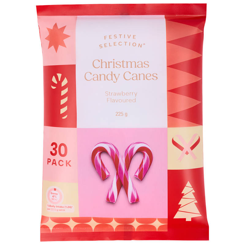 Candy Canes Strawberry 225g