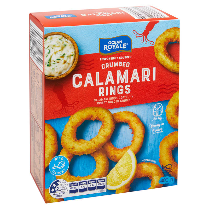 Crumbed Calamari Rings 400g