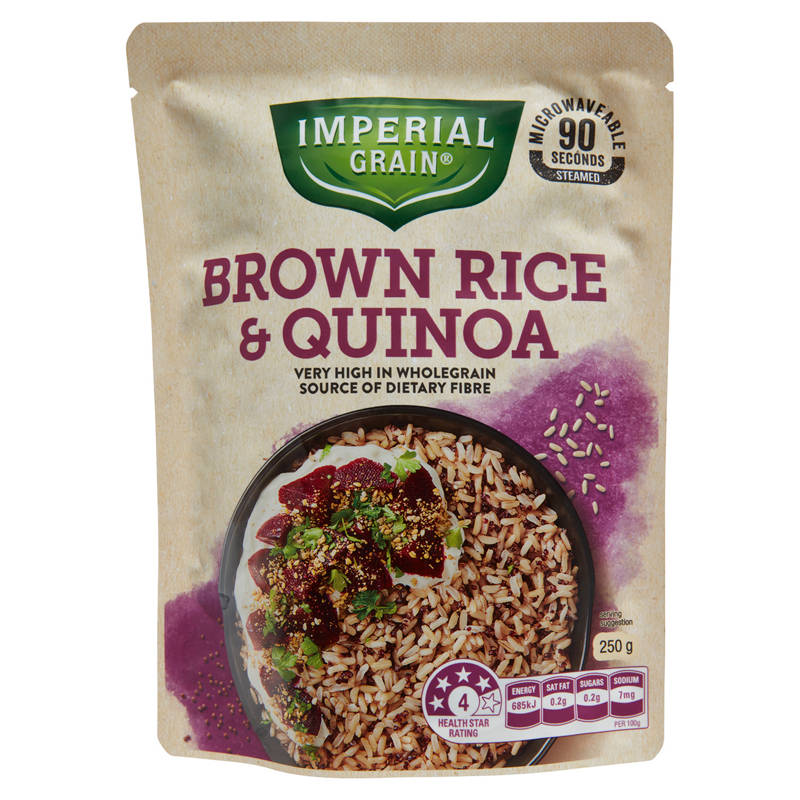 IMPERIAL GRAIN Microwave Rice Brown Rice & Quinoa 250g