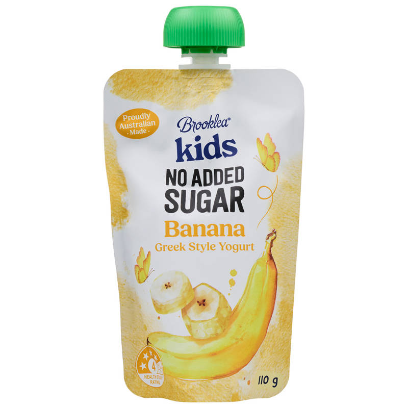 No Added Sugar Banana Yogurt Pouch 110g