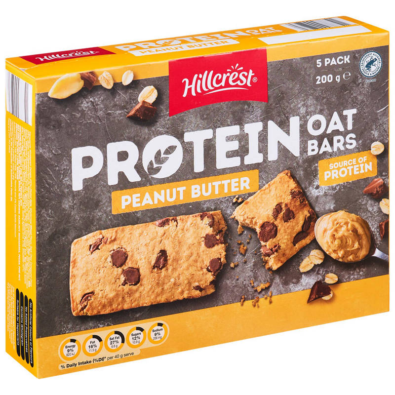 Protein Oat Bars Peanut Butter 5 Pack 200g