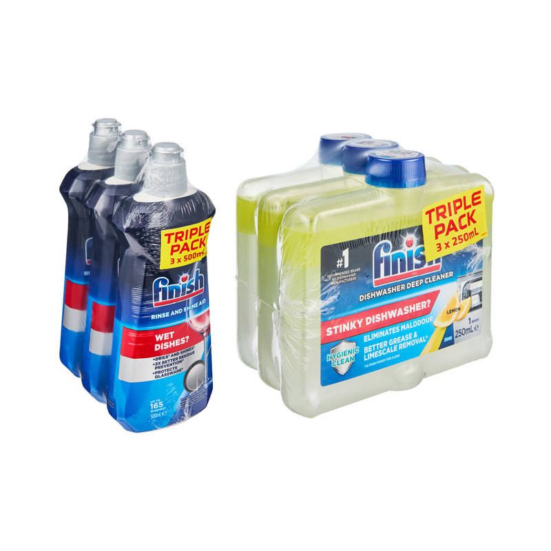 FINISH Dishwasher Rinse and Shine Aid 3 Pack