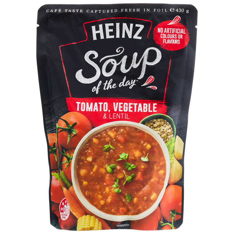 HEINZ Tomato Vegetable & Lentil Soup 430g
