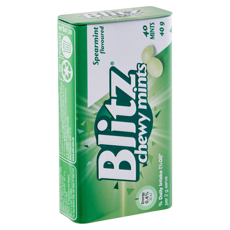 Spearmint Chewy Mints 40g