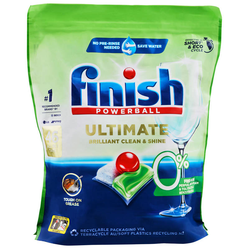 FINISH Ultimate 0% Dishwashing Tablets 46 Pack