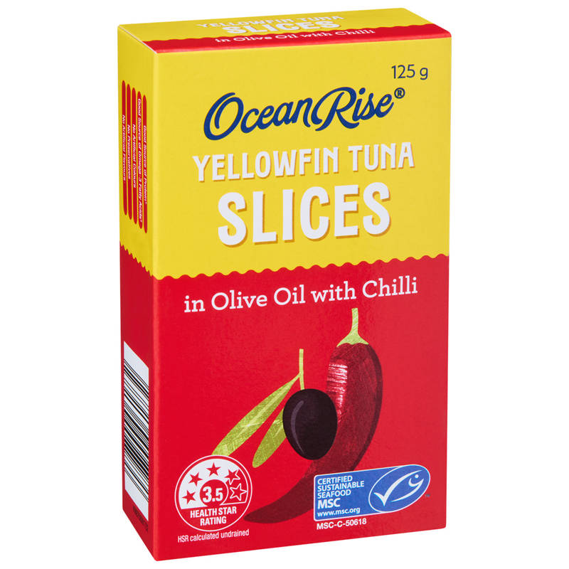 Yellowfin Tuna Slices In Olive Oil with Chilli 125g