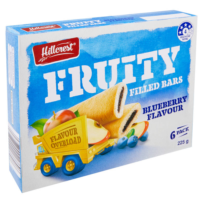 Fruity Filled Bars Blueberry 6 Pack 225g