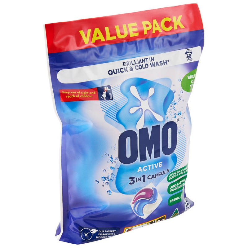 OMO Laundry Capsules 60 Pack