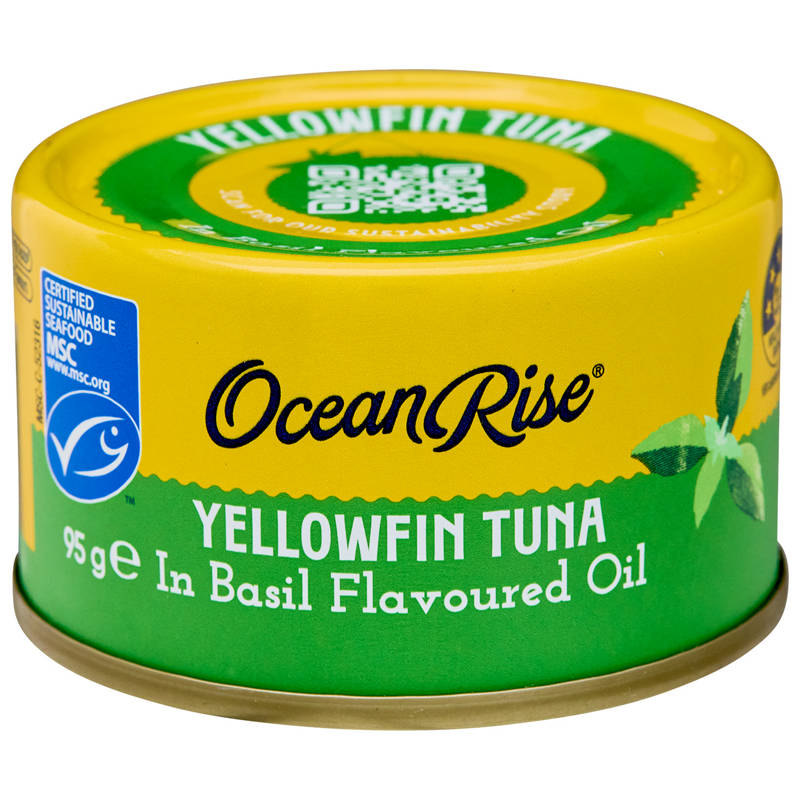 Yellowfin Tuna Chunks in Basil Flavoured Oil 95g