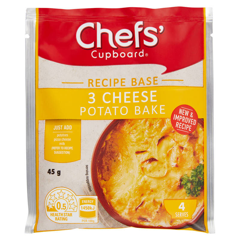 3 Cheese Potato Bake Recipe Base 45g
