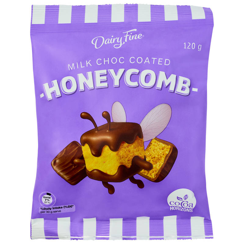 Milk Choc Coated Honeycomb 120g