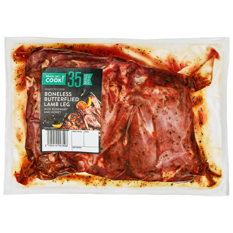 READY, SET…COOK! Honey & Rosemary Butterflied Lamb Leg
