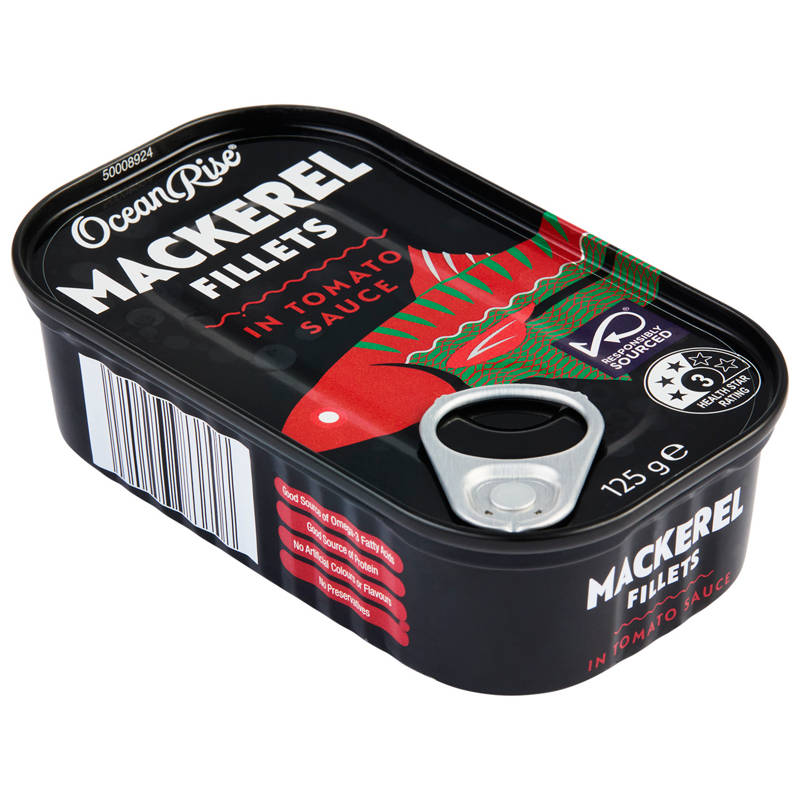 OCEAN RISE Mackerel Fillets in Tomato Sauce 125g