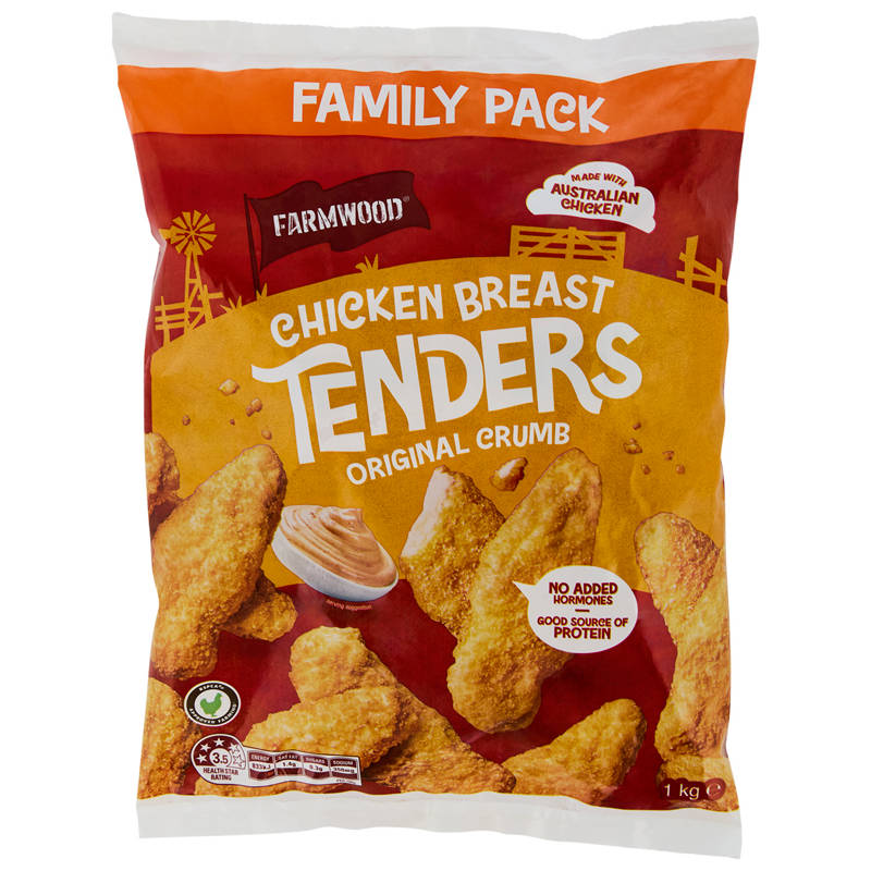 Chicken Breast Tenders Original Crumb 1kg