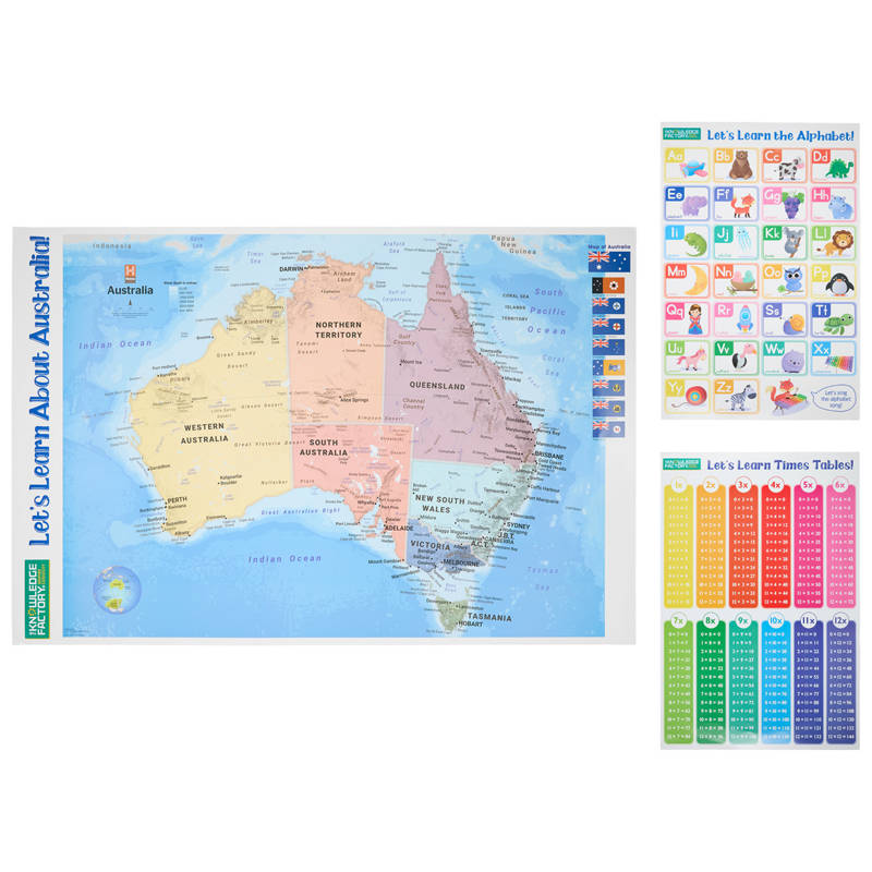 THE KNOWLEDGE FACTORY Wall Chart or Desk Mat