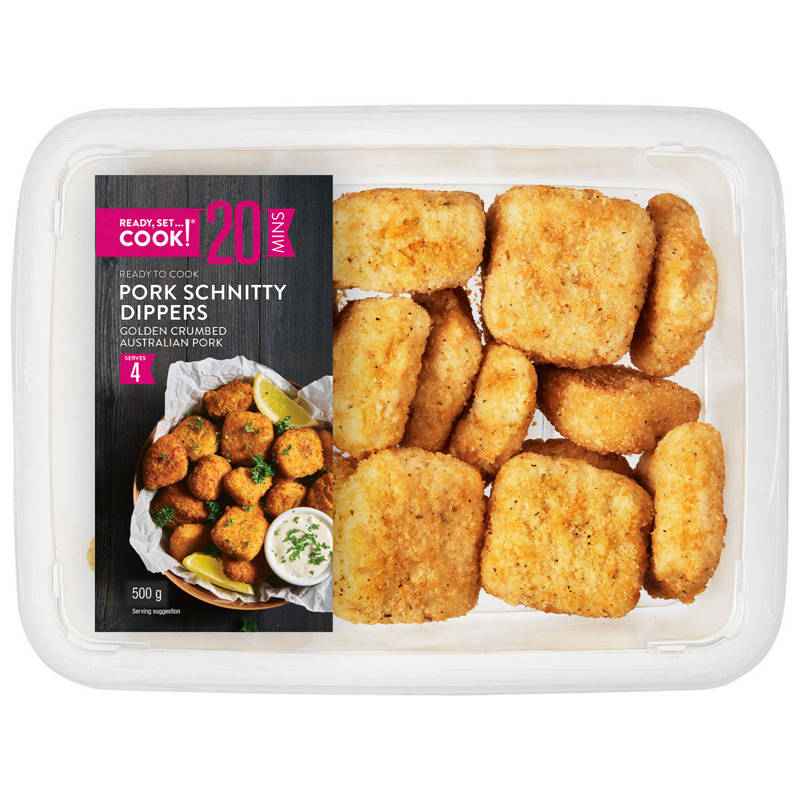 READY, SET…COOK! Pork Schnitty Dippers 500g