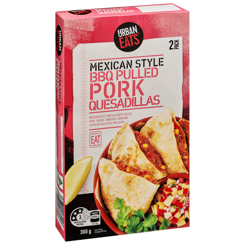 BBQ Pulled Pork Quesadillas 2 Pack 300g