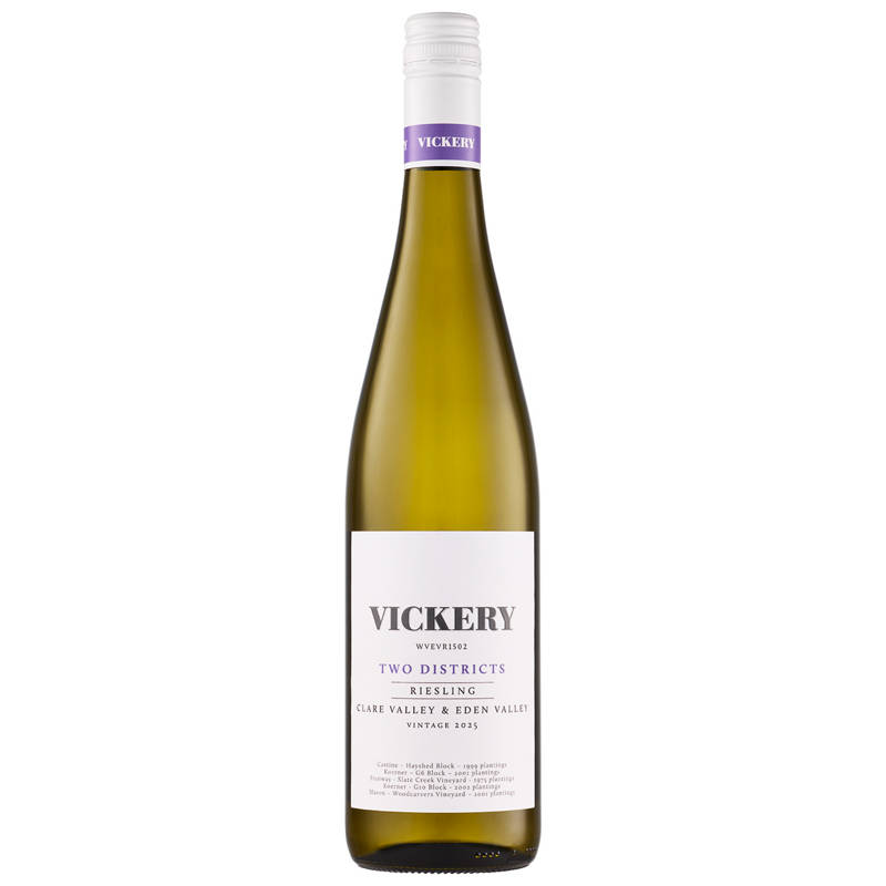 Vickery Two Districts Clare Valley & Eden Valley Riesling 2025
