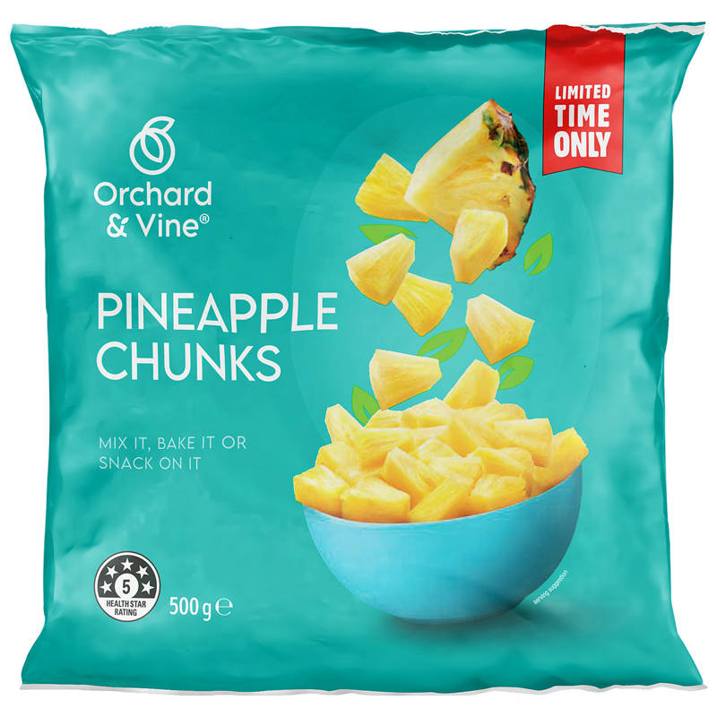 Frozen Pineapple Chunks 500g