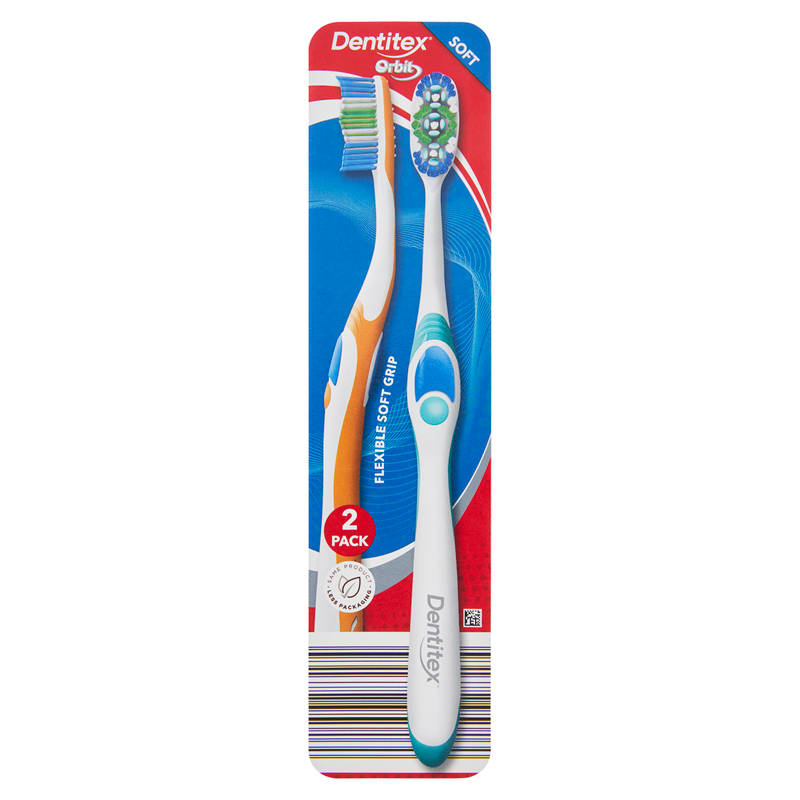 Orbit Premium Toothbrush Soft or Medium 2 Pack