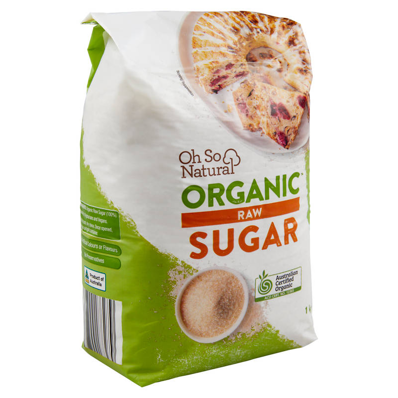 OH SO NATURAL ORGANIC Organic Raw Sugar 1kg