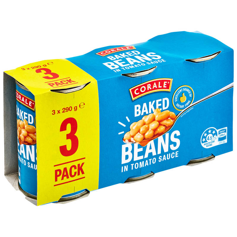 CORALE Baked Beans 3 x 290g