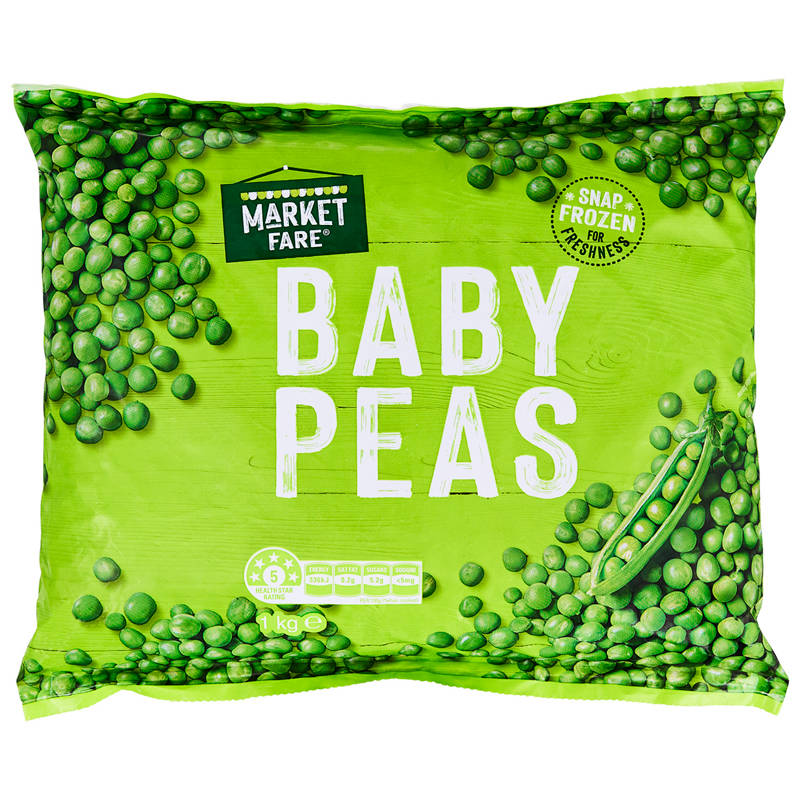 MARKET FARE Baby Peas 1kg