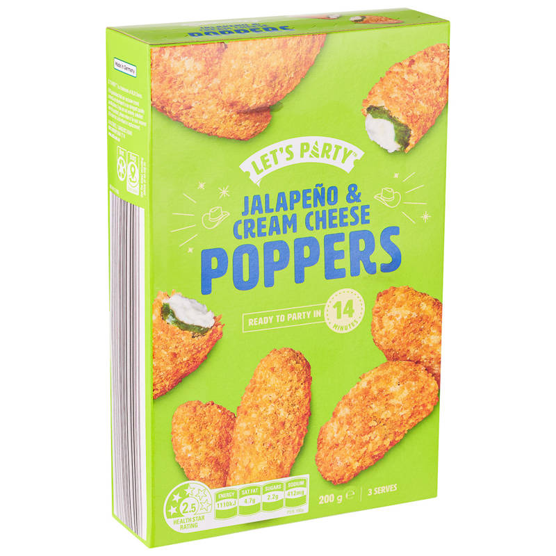 Jalapeno & Cream Cheese Poppers 200g