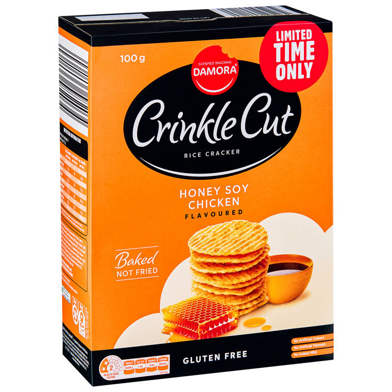 Honey Soy Chicken Crinkle Cut Rice Cracker 100g