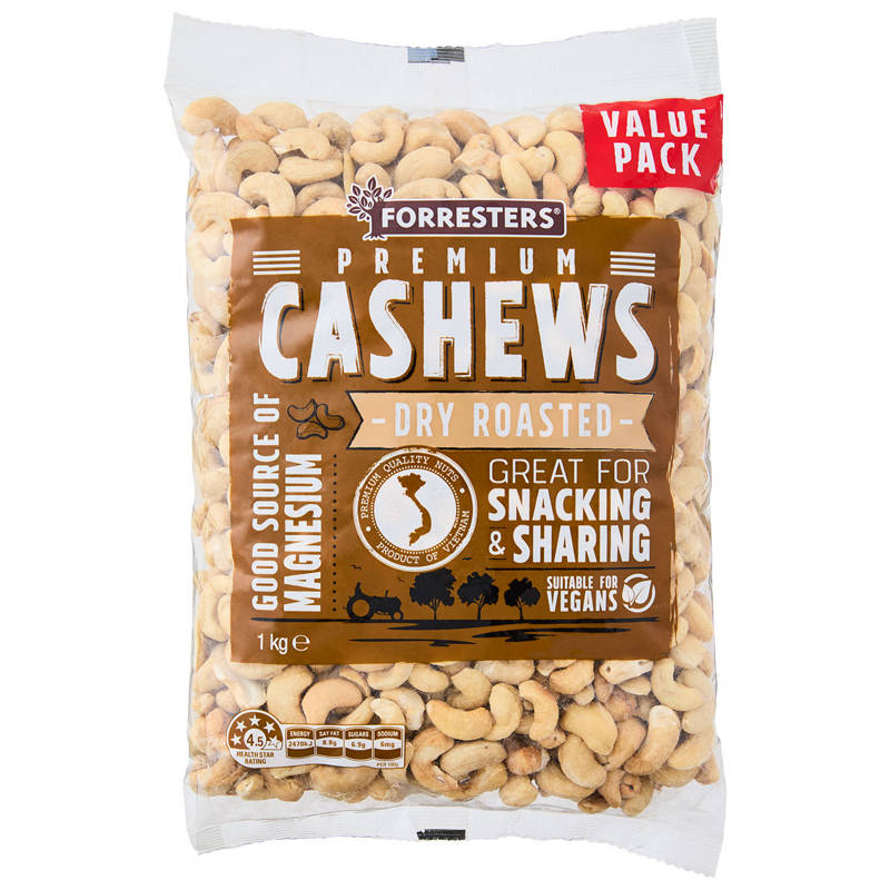 Dry Roasted Cashews 1kg