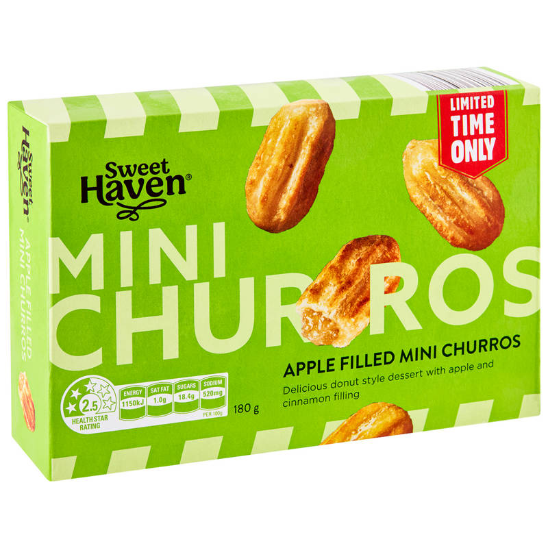 Apple Filled Mini Churros 180g