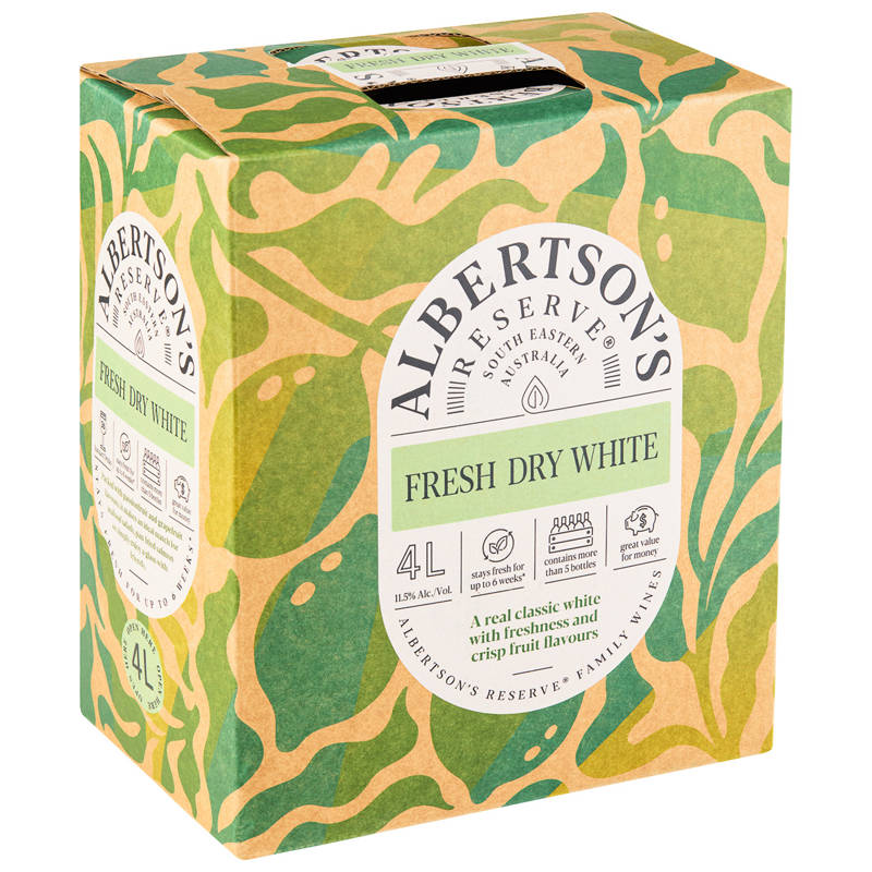 ALBERTSONS RESERVE Fresh Dry White Cask 4L