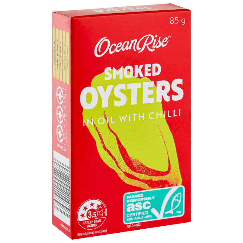 OCEAN RISE Smoked Oysters in Chilli Oil 85g
