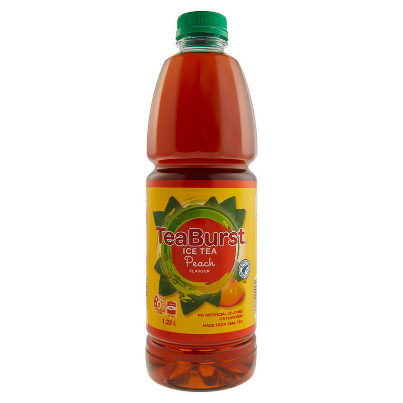 TEA BURST Peach Iced Tea 1.25L