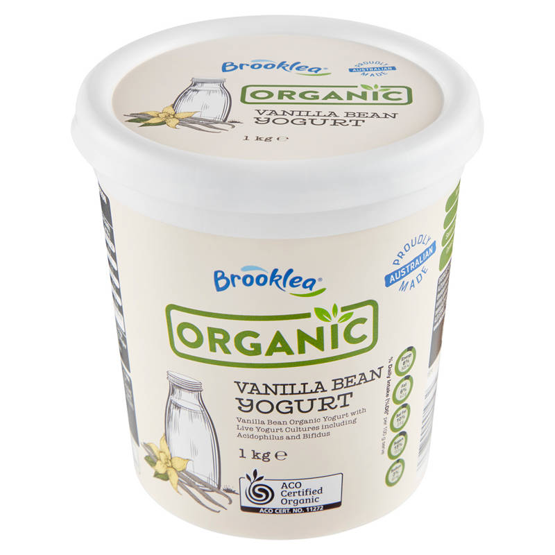 Organic Vanilla Bean Yogurt 1kg