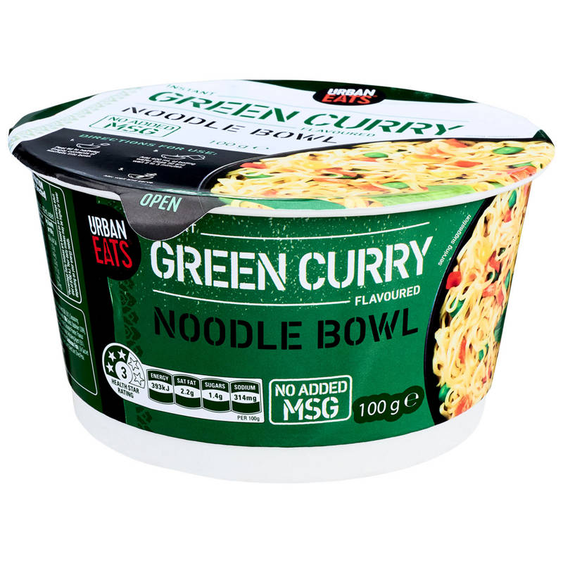 Green Curry Flavoured Noodle Bowl 100g