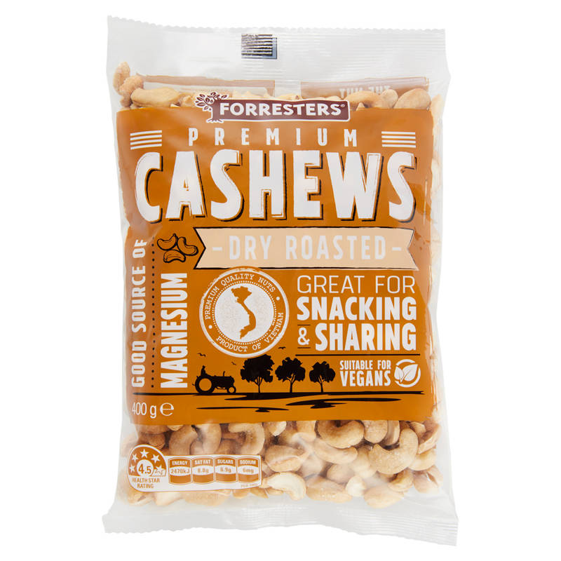 Dry Roasted Cashews 400g