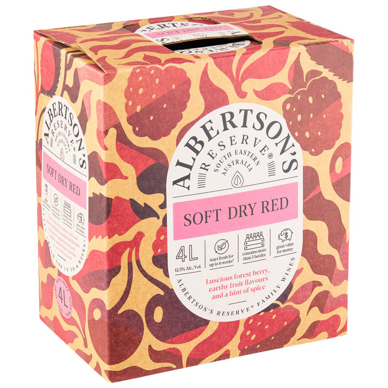 ALBERTSONS RESERVE Soft Dry Red Cask 4L