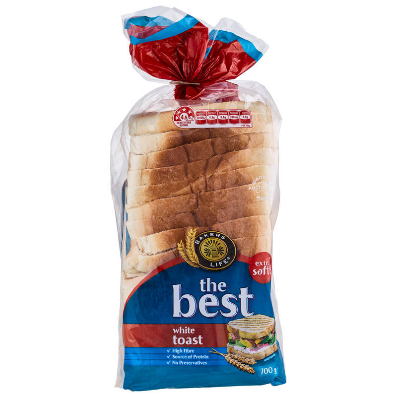 BAKERS LIFE The Best White Toast Bread 700g