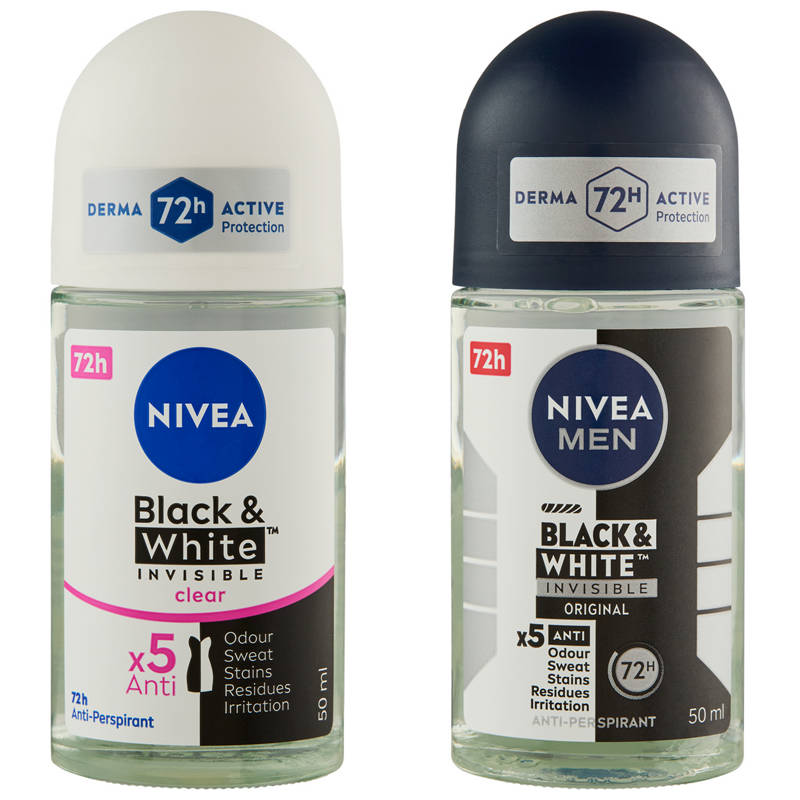 Roll On Anti Perspirant Deodorant B&W 50ml