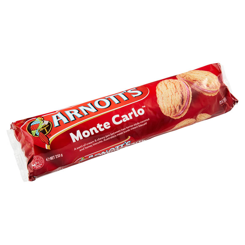 ARNOTT'S Monte Carlo Cream Biscuits 250g