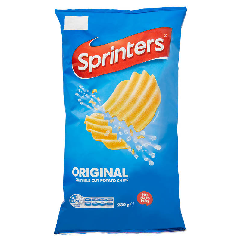 SPRINTERS Crinkle Cut Original Potato Chips 230g