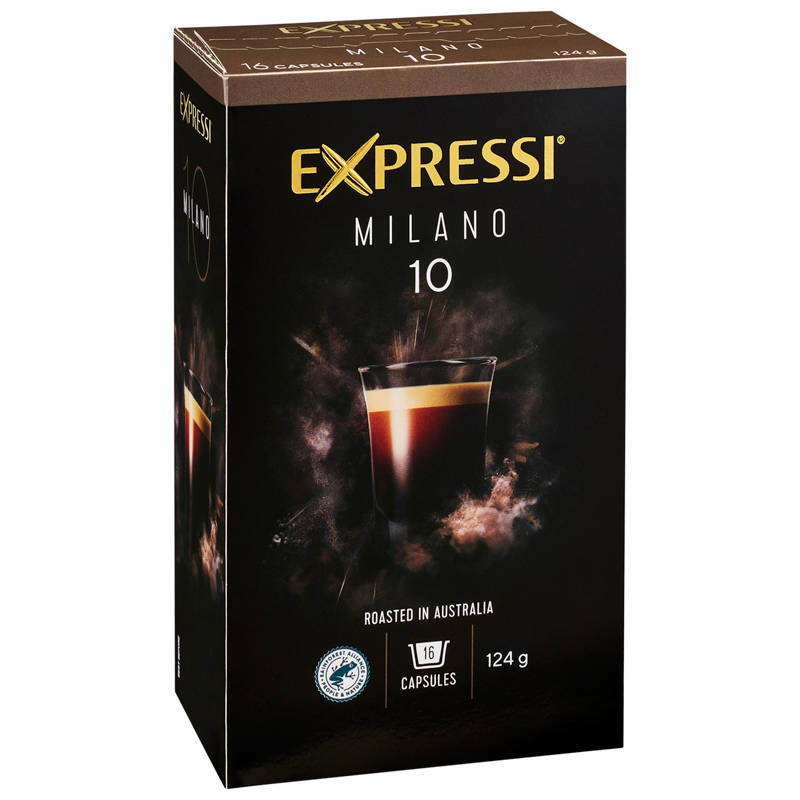 Milano Coffee Capsules 16 Pack 124g