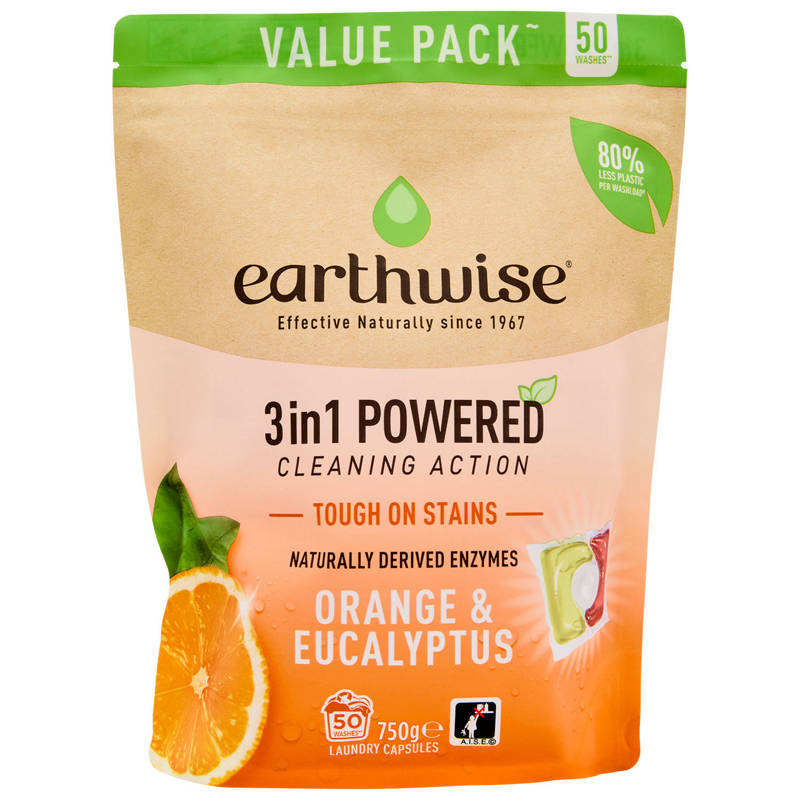 BRANDED Earthwise Laundry Caps 50 Pack
