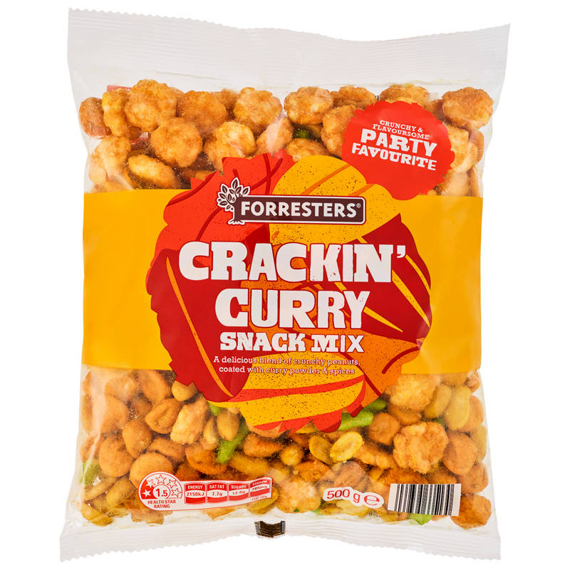 FORRESTERS Curry Nut Mix 500g
