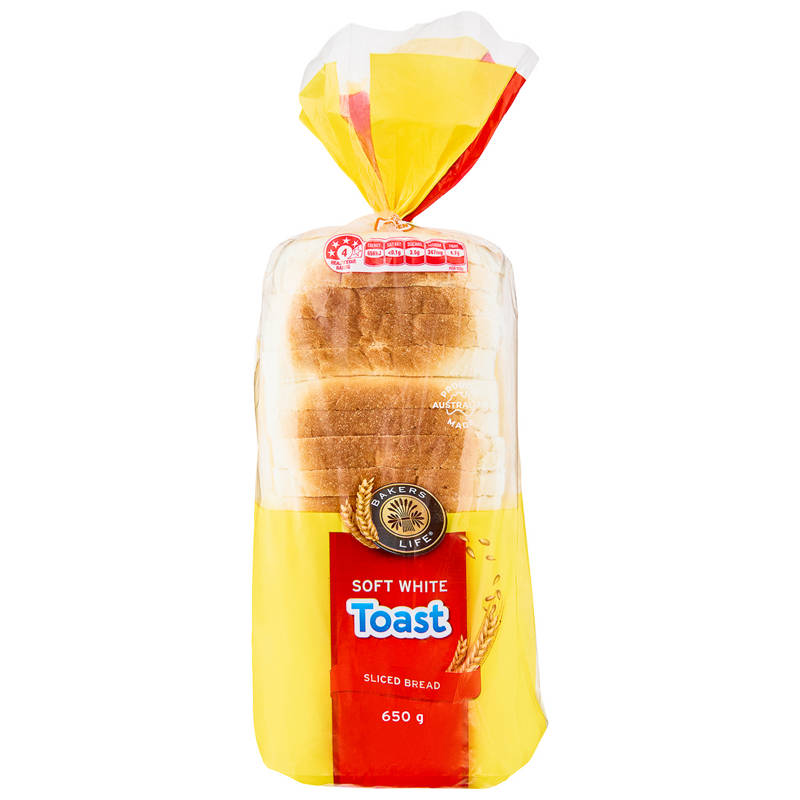 White Toast Sliced Bread 650g
