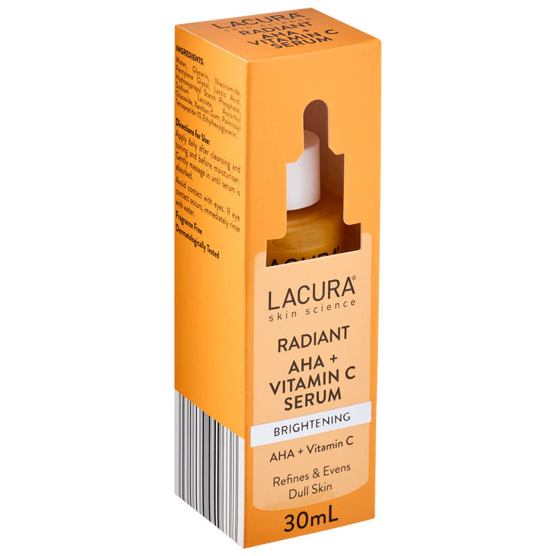 LACURA Radiant AHA+ Vitamin C Serum 30ml