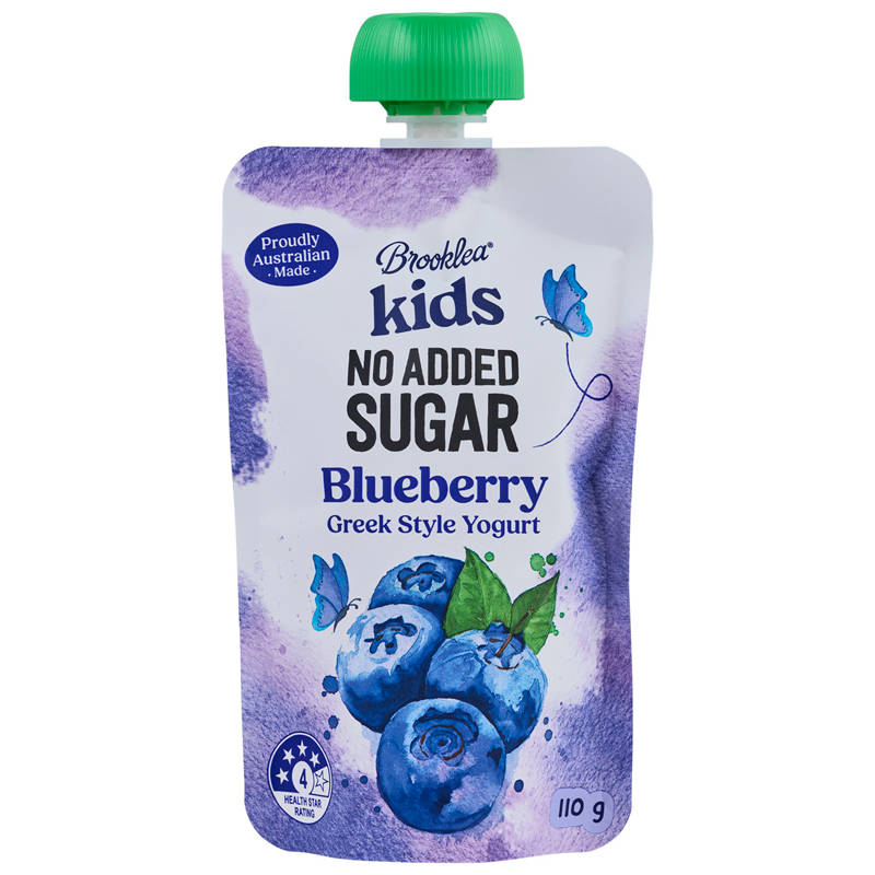No Added Sugar Blueberry Yogurt  Pouch 110g