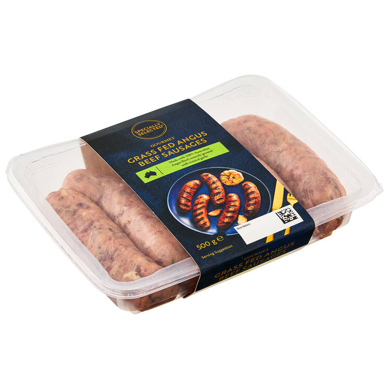 Grass Fed Angus Beef Sausages 500g